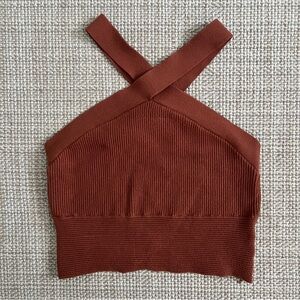 Abercrombie & Fitch Cross Strap Crop Top